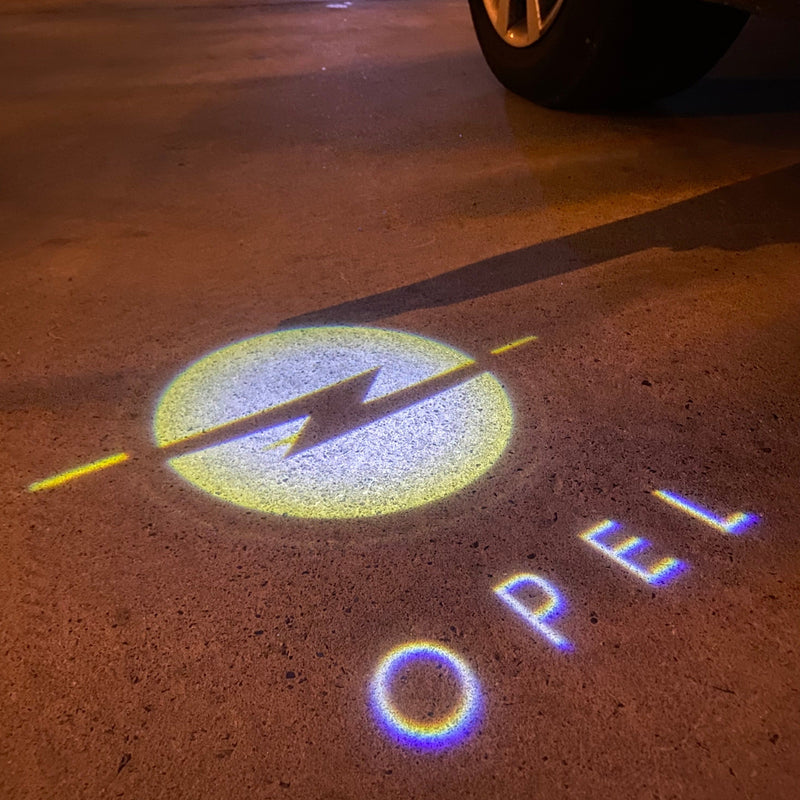 Opel Original LOGO PROJECROTR LIGHTS Nr.1404 (Menge 1 = 1 Satz/2 Türleuchten)