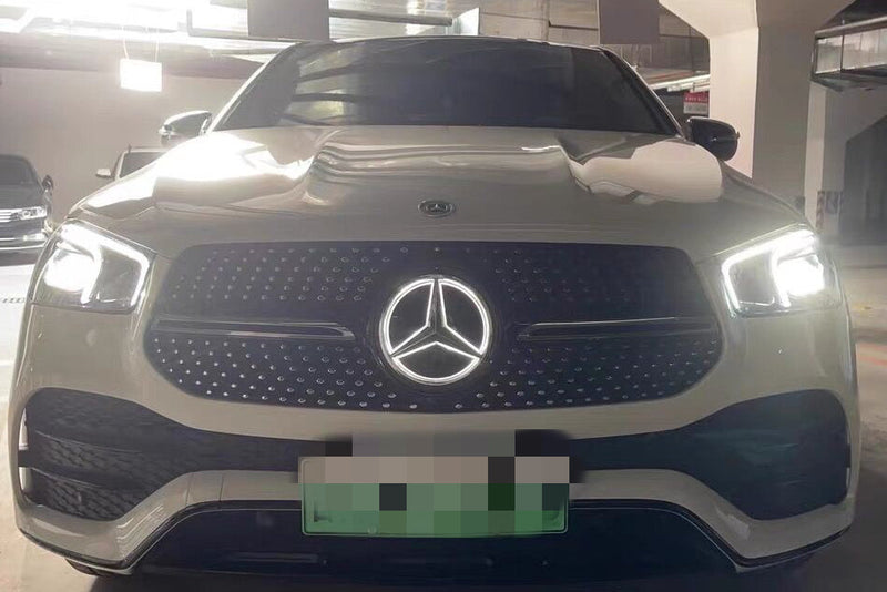 MERCEDES BENZ Frontgrill Logo LED mit dznamic Blinker 02 