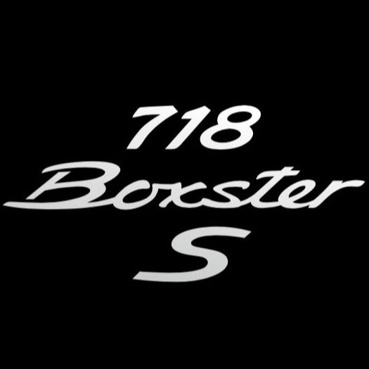 PORSCHE BOXSTER S LOGO PROJECTOT LIGHTS Nr.8019 (Menge 1 = 2 Logofolie / 2 Türleuchten)