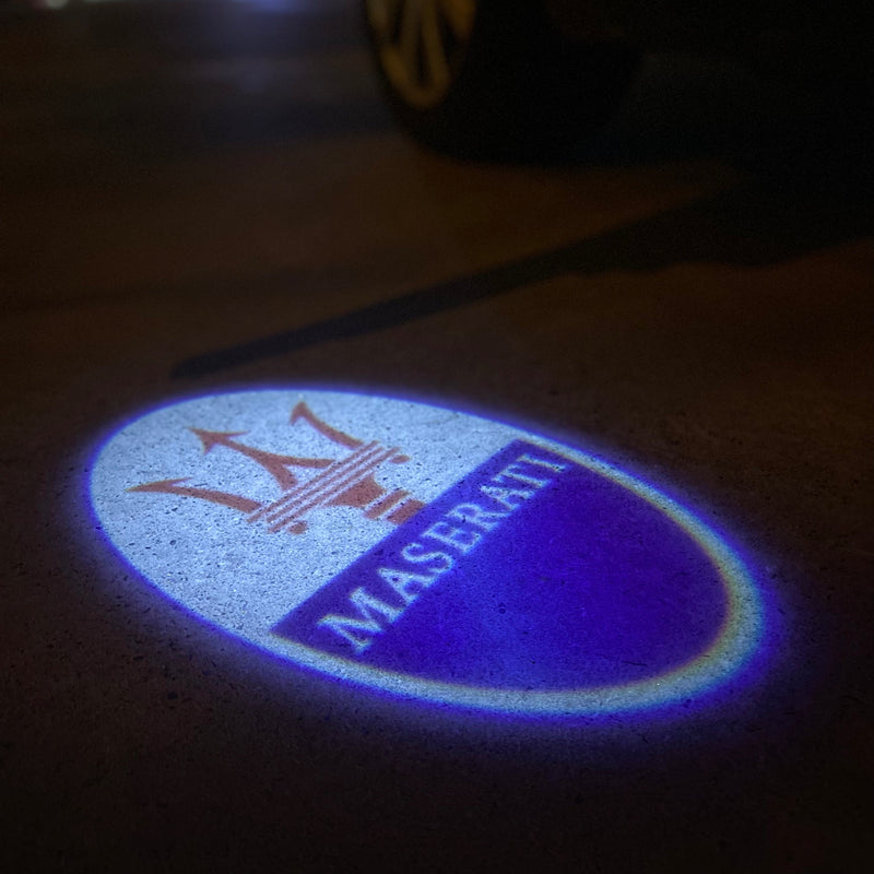 Maserati Original LOGO PROJECROTR LIGHTS Nr.01 (quantity 1 = 1 sets/2 door lights)