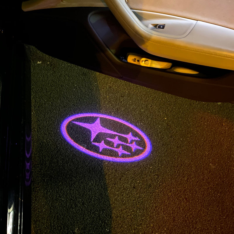 SUBARU LOGO PROJECROTR LIGHTS Nr.03 (Menge 1 = 1 Satz/2 Türleuchten) 