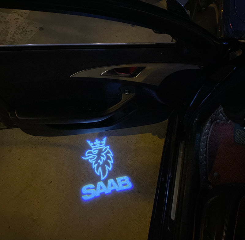 SAAB  Original LOGO PROJECROTR LIGHTS Nr.2518  (quantity 1 = 1 sets/2 door lights)