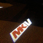 Volkswagen Door lights MK V / GOLF 5   Logo  Nr 103   (quantity 1 = 2 Logo Films /2 door lights）