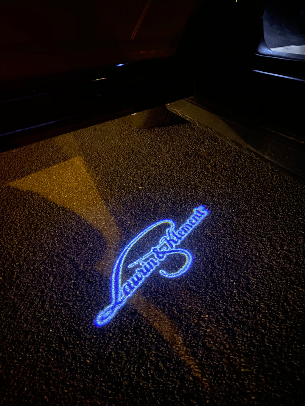 SKODA  Laurin&klement LOGO  PROJECTOT LIGHTS Nr.19  (quantity 1 = 2 Logo Films /2 door lights）