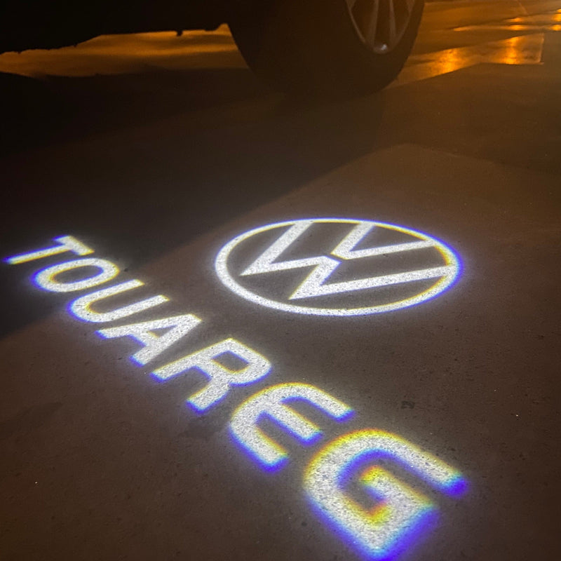 Volkswagen Luci porta Touareg Logo n. 1J29 (quantità 1 = 2 pellicole con logo/2 luci per porta） 