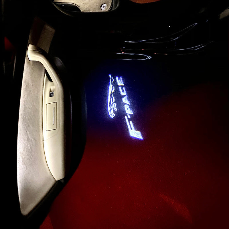 JAGUAR F PACE LOGO PROJECROTR LIGHTS Nr.112 (Menge 1 = 1 Satz/2 Türleuchten)