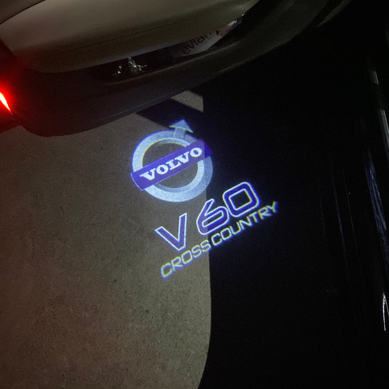 Volvo V 60 LOGO PROJECROTR LIGHTS Nr.10 (Menge 1 = 2 Logofolie / 2 Türleuchten) 