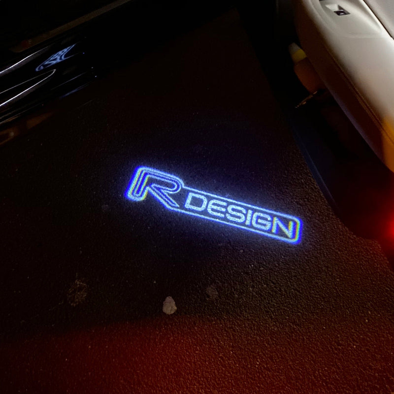 Volvo R DESIGN LOGO PROJECROTR LIGHTS Nr.53 (Menge 1 = 2 Logofolie / 2 Türleuchten)