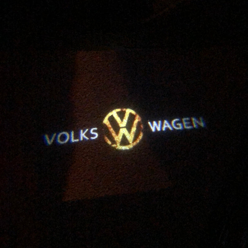 Volkswagen Türleuchten Original Logo Nr. 06 (Menge 1 = 2 Logofolie / 2 Türleuchten) 