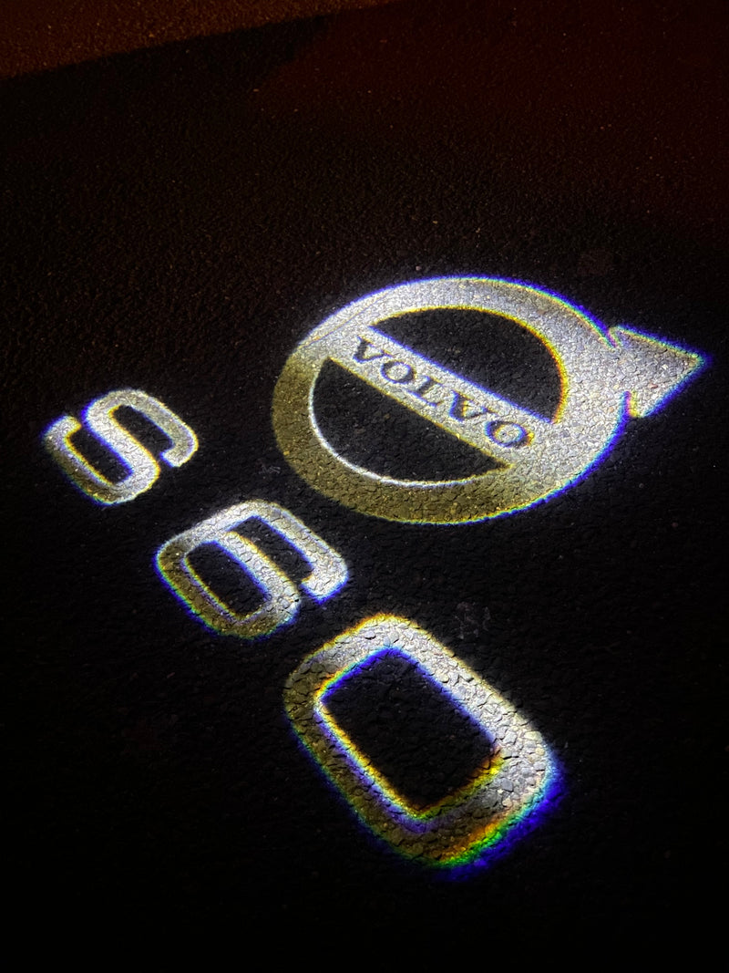 Volvo S 60 LOGO PROJECROTR LIGHTS Nr.125 (quantità 1 = 2 pellicole logo / 2 luci porta) 