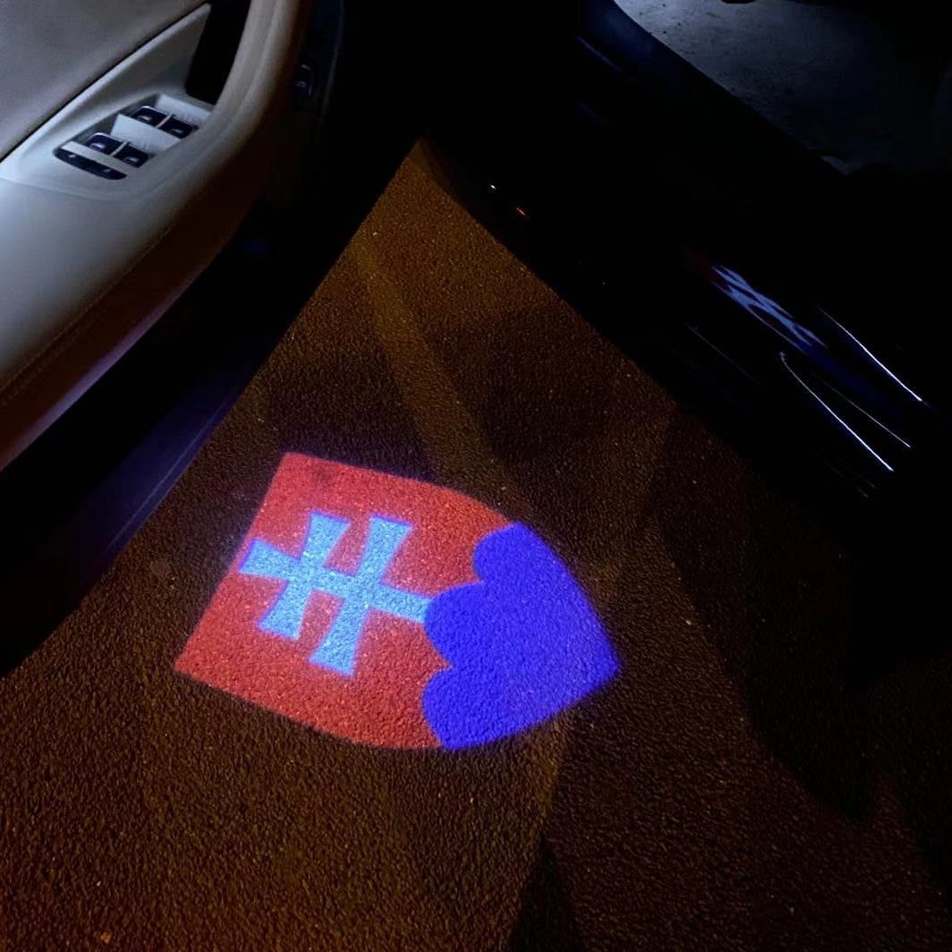 Slovakia Slovenská republika  National Flag  logo door lights (quantity 1 = 1 sets / 2 logo film /  Can replace of lights  other logos )