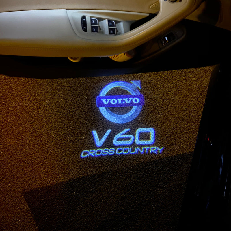 Volvo V60 LOGO PROJECROTR LIGHTS Nr.08 (quantità 1 = 2 pellicole logo / 2 luci porta) 