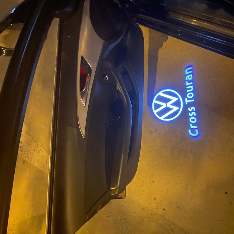 Volkswagen Türleuchten Touran Logo Nr. 2K9 (Menge 1 = 2 Logo-Folien / 2 Türlichter) 