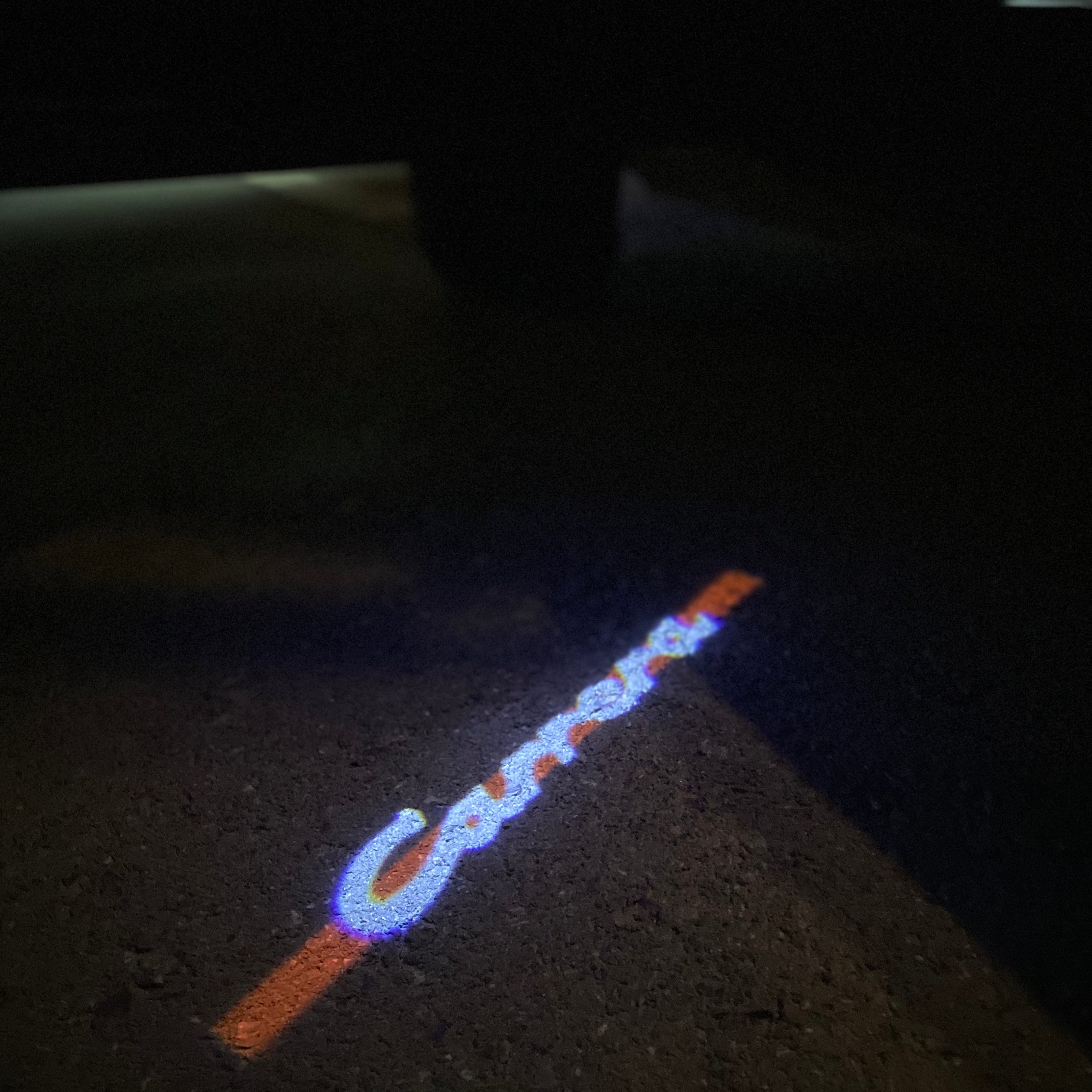 PORSCHE Carrera  LOGO PROJECTOT LIGHTS Nr.8086 (quantity  1 =  2 Logo Film /  2 door lights)