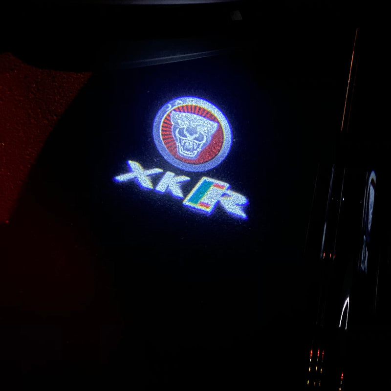 JAGUAR XKR LOGO PROJECROTR LIGHTS Nr.97 (Menge 1 = 1 Satz/2 Türleuchten)