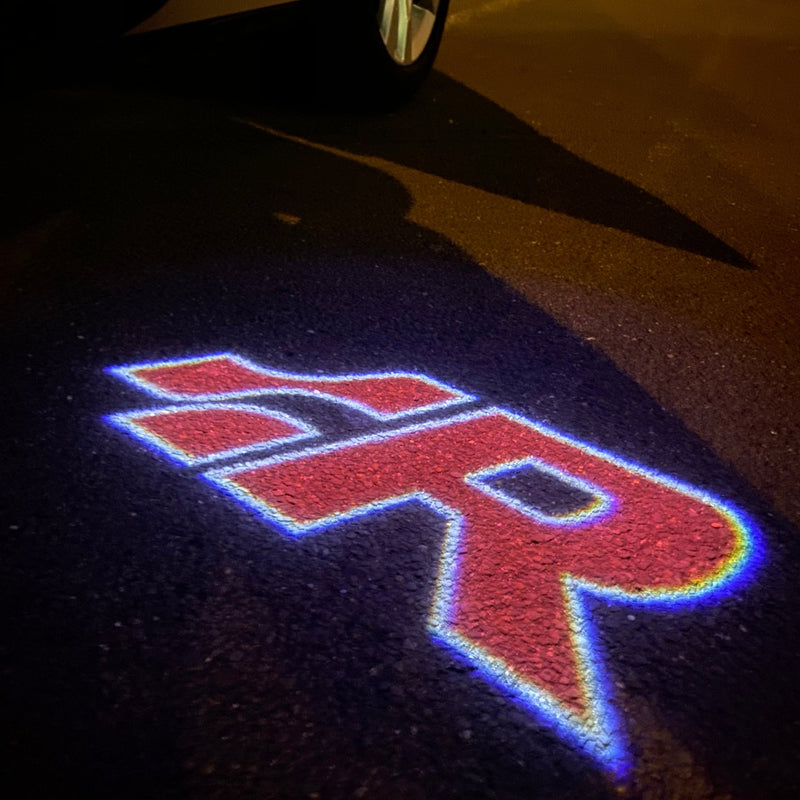 Volkswagen Luci porta R Logo Nr. 146 (quantità 1 = 2 pellicole logo / 2 luci porta)