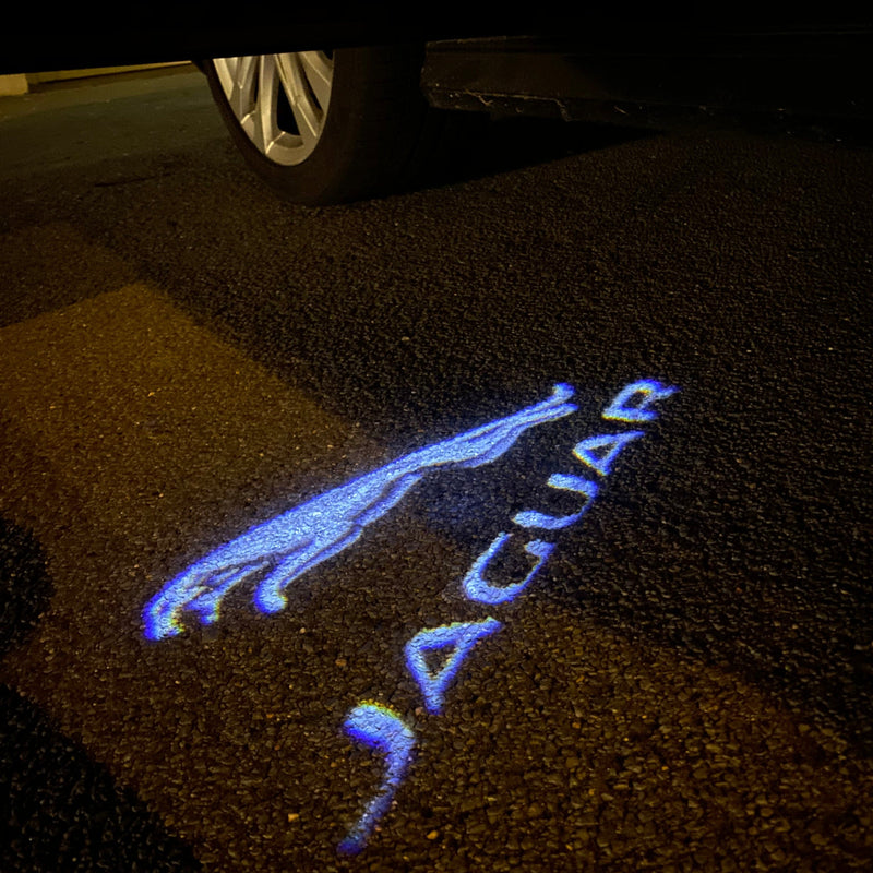 JAGUAR Original LOGO PROJECROTR LIGHTS Nr.03 (quantità 1 = 1 set/2 luci porta) 