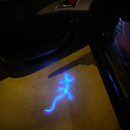 AUDI QUATTRO GECKO  LOGO PROJECTOT LIGHTS Nr.64T  (quantity 1 = 2 Logo Films /2 door lights）