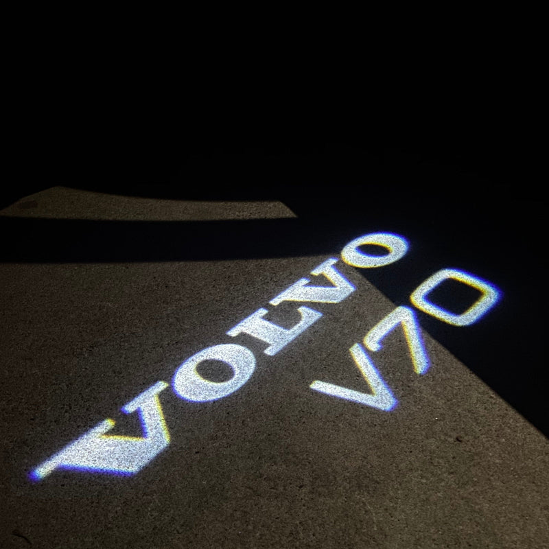 Volvo V 70 LOGO PROJECROTR LIGHTS Nr.03 (quantità 1 = 2 pellicole logo / 2 luci porta) 