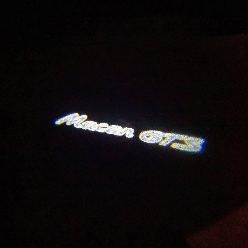 PORSCHE MACAN LOGO PROJECTOT LIGHTS Nr.8088 (Menge 1 = 2 Logofolie / 2 Türleuchten) 