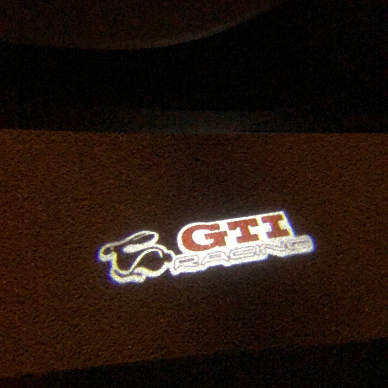 Volkswagen Türleuchten GTI Logo Nr. 28 (Menge 1 = 2 Logofolien /2 Türlichter） 