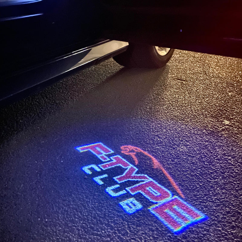 JAGUAR F TYPE LOGO PROJECROTR LIGHTS Nr.136 (quantità 1 = 1 set/2 luci porta