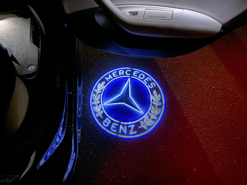 MERCEDES BENZ Original LOGO PROJECTOT LIGHTS Nr.01 (Menge 1 = 1 Satz/2 Türleuchten)