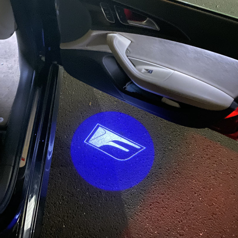 RC F LOGO PROJECROTR LIGHTS Nr.03(quantità 1 = 1 set/2 luci per porta)