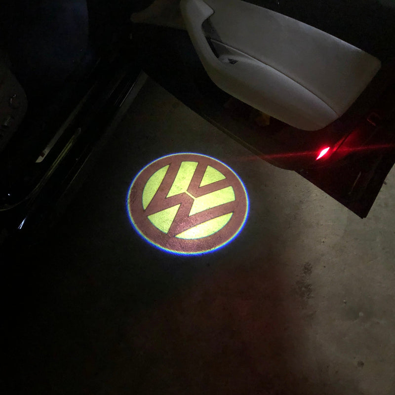 Volkswagen Luci porta Logo originale n. 192 (quantità 1 = 2 pellicole con logo/2 luci per porta）