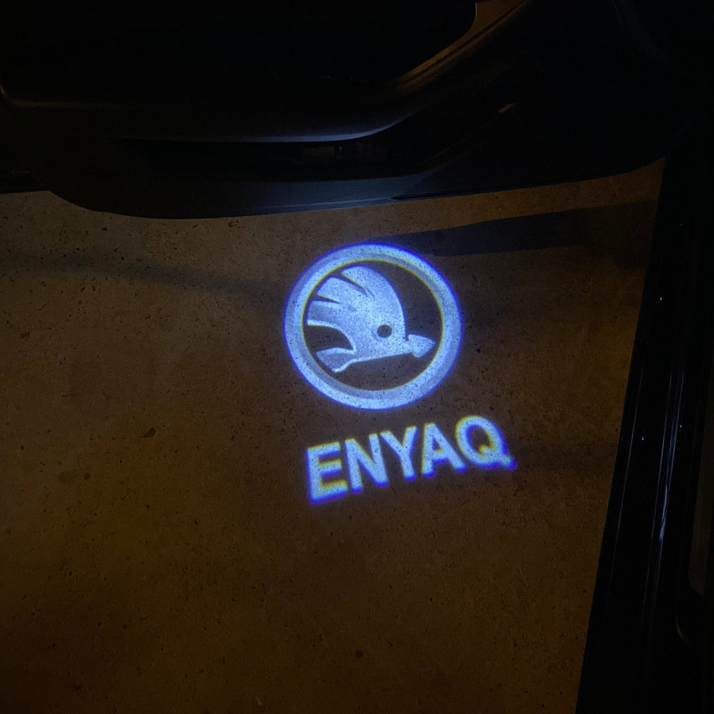 SKODA ENYAQ LOGO PROJECTOT LIGHTS Nr.43 (quantity  1 =  2 Logo Film /  2 door lights)