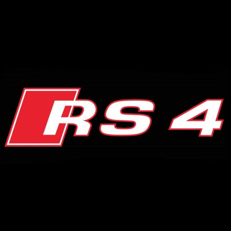 AUDI RS4 LOGO PROJECTOT LIGHTS Nr.53 (Menge 1 = 2 Logofolien /2 Türleuchten） 