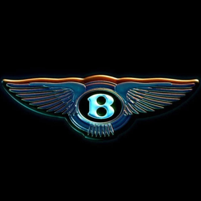 BENTLEY ORIGINAL LOGO PROJECTOT LIGHTS Nr.26001  (quantity 1 = 2 Logo Films /2 door lights