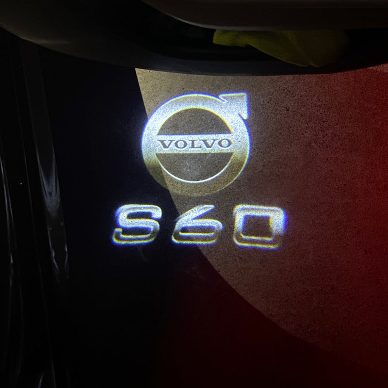 Volvo S 60 LOGO PROJECROTR LIGHTS Nr.117 (quantità 1 = 2 pellicole logo / 2 luci porta) 