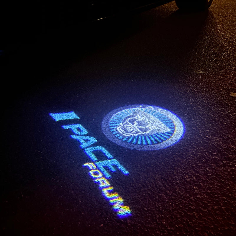 JAGUAR I PACE LOGO PROJECROTR LIGHTS Nr.120 (quantità 1 = 1 set/2 luci porta)