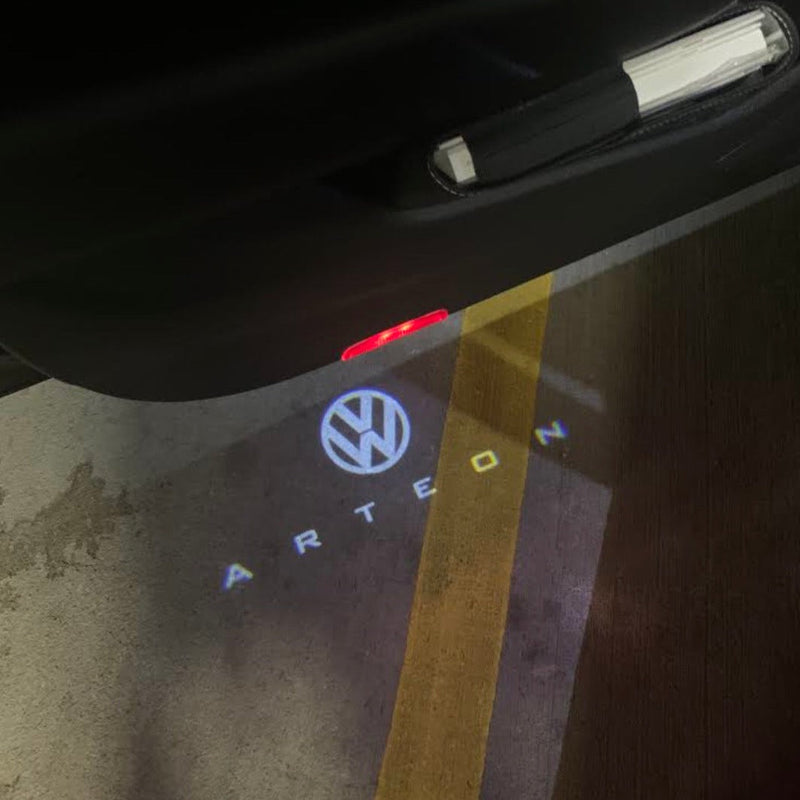 Volkswagen Türleuchten Arteon Türleuchten Logo Nr. 84 (Menge 1 = 2 Logofolien /2 Türlichter）