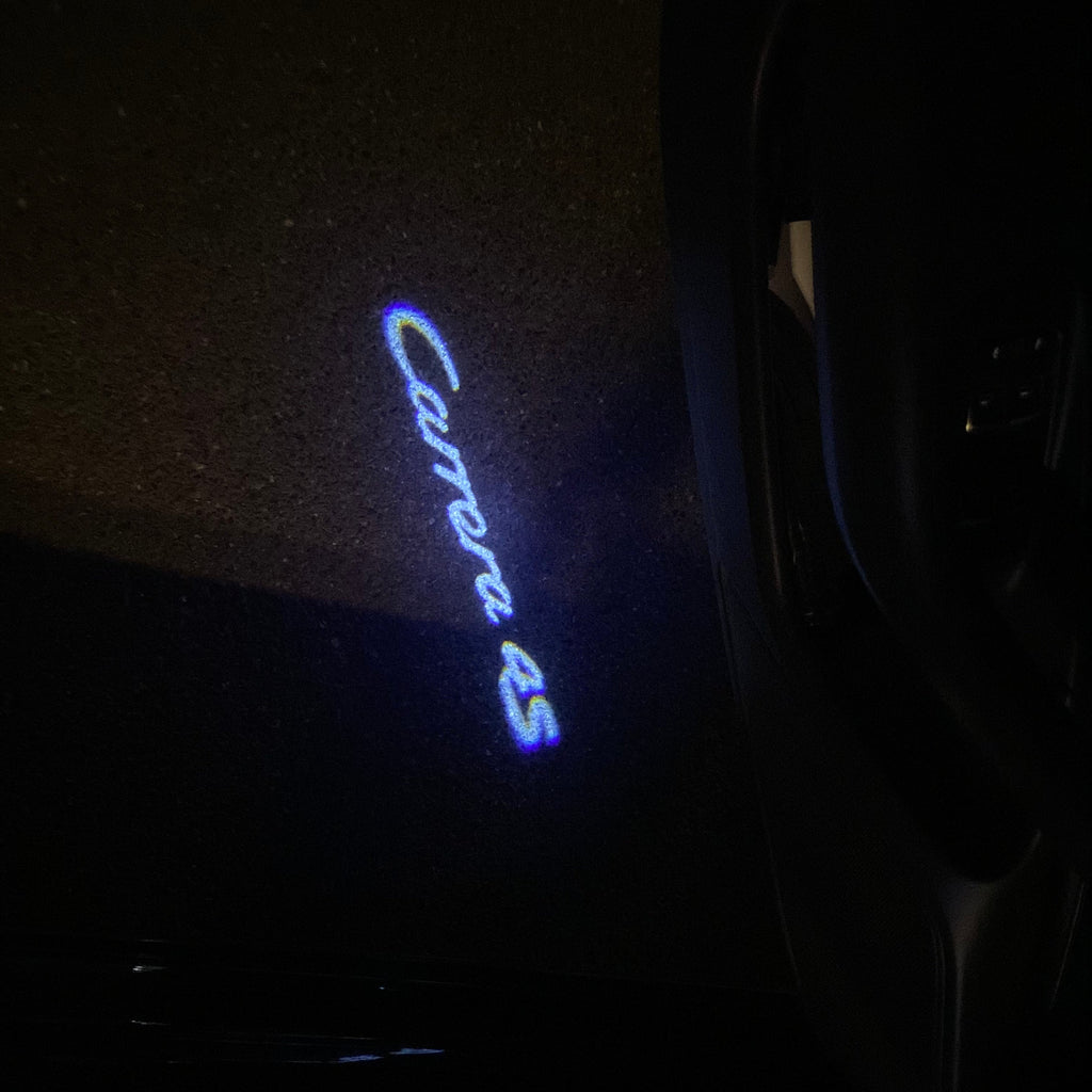 PORSCHE Carrera  LOGO PROJECTOT LIGHTS Nr.8080 (quantity  1 =  2 Logo Film /  2 door lights)