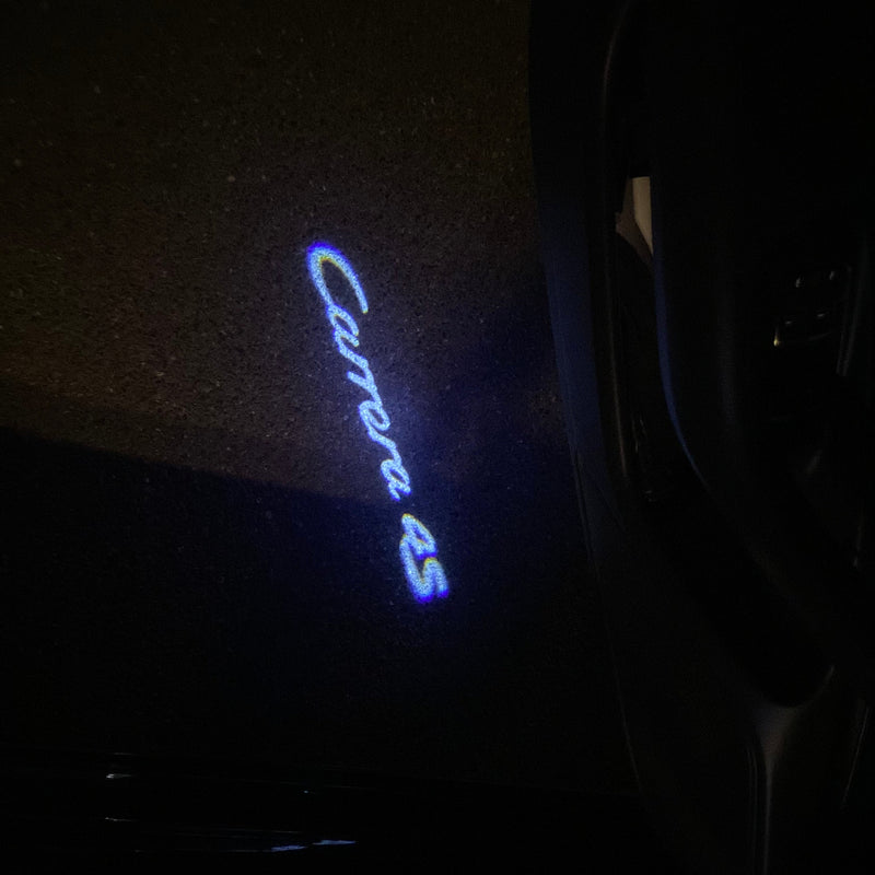 PORSCHE Carrera LOGO PROJECTOT LIGHTS Nr.8080 (quantità 1 = 2 pellicole logo / 2 luci porta) 