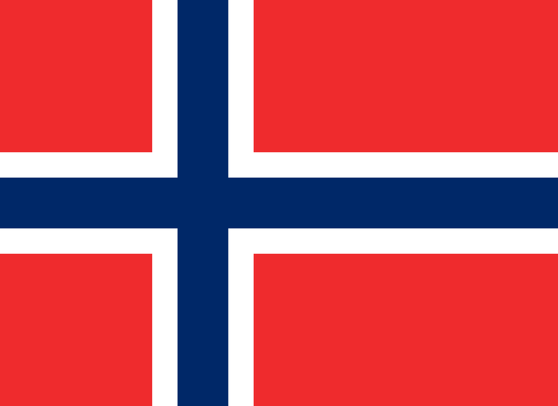 Norway Kongeriket Norge  National Flag  logo door lights (quantity 1 = 1 sets / 2 logo film /  Can replace of lights  other logos )