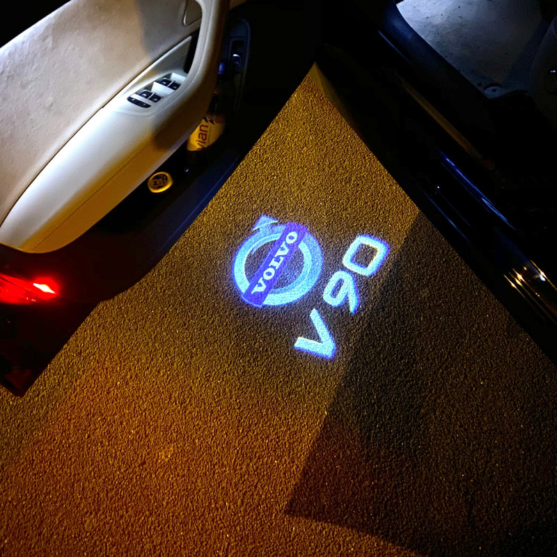 Volvo V 90 LOGO PROJECROTR LIGHTS Nr.47 (quantità 1 = 2 pellicole logo / 2 luci porta) 