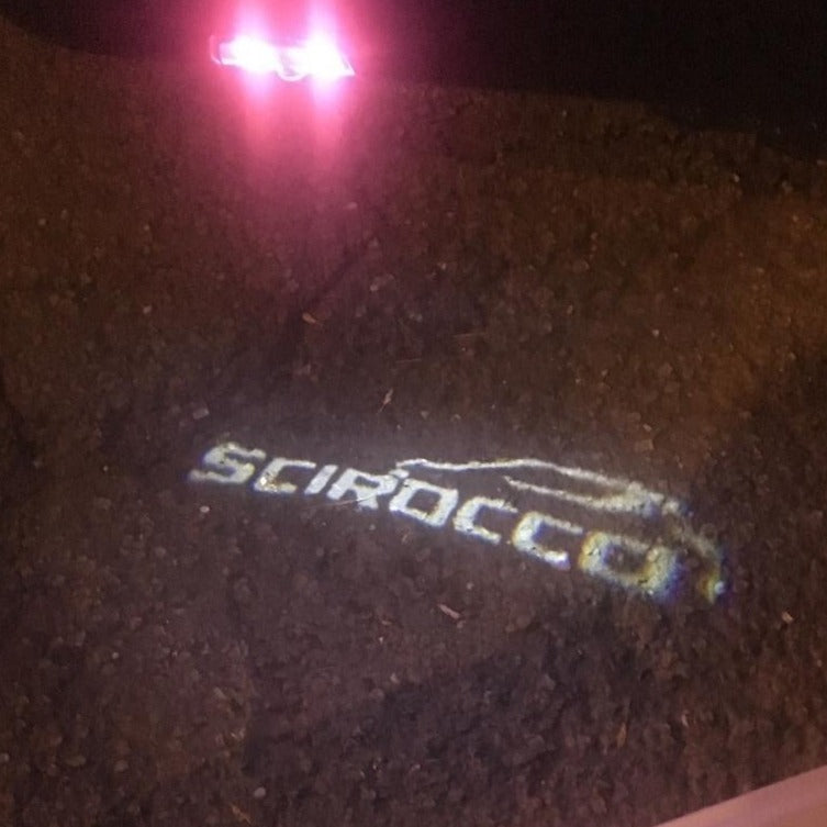 Volkswagen Türleuchten SCIROCCO Logo Nr. 63 (Menge 1 = 2 Logofolien /2 Türlichter） 