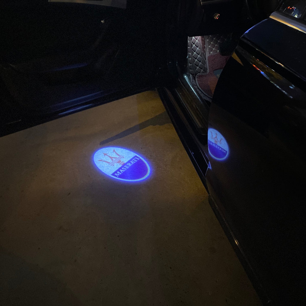 Maserati Original LOGO PROJECROTR LIGHTS Nr.01 (quantity 1 = 1 sets/2 door lights)