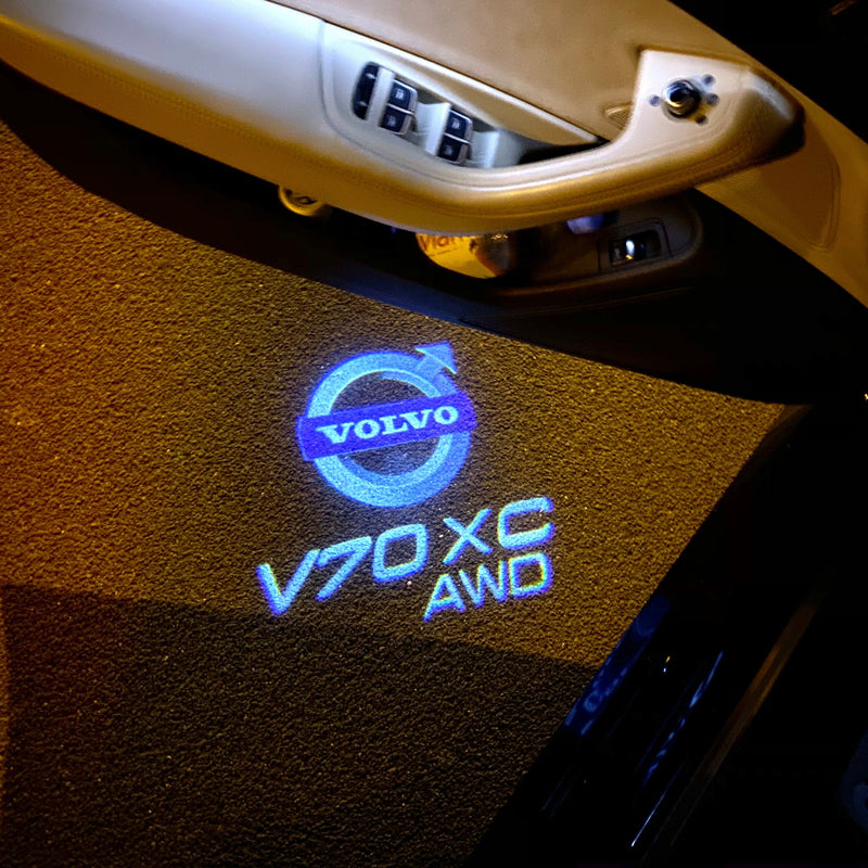 Volvo V 70 LOGO PROJECROTR LIGHTS Nr.04 (quantità 1 = 2 pellicole logo / 2 luci porta) 