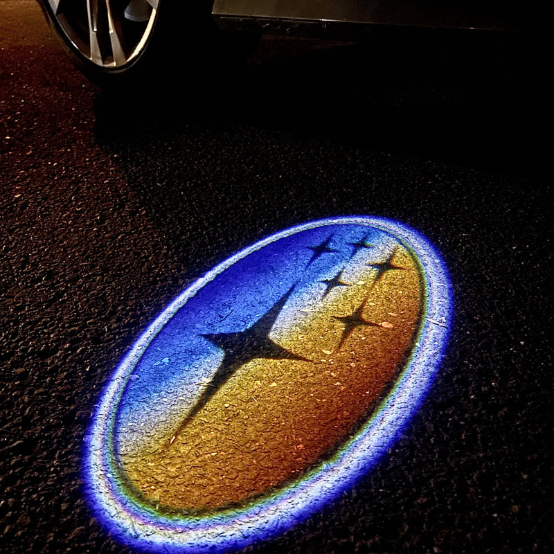 SUBARU LOGO PROJECROTR LIGHTS Nr.03 (Menge 1 = 1 Satz/2 Türleuchten) 