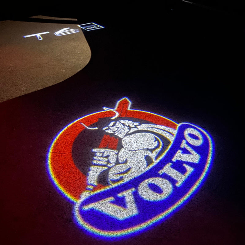 Volvo Original LOGO PROJECROTR LIGHTS Nr.75 (quantità 1 = 2 pellicole logo / 2 luci porta) 