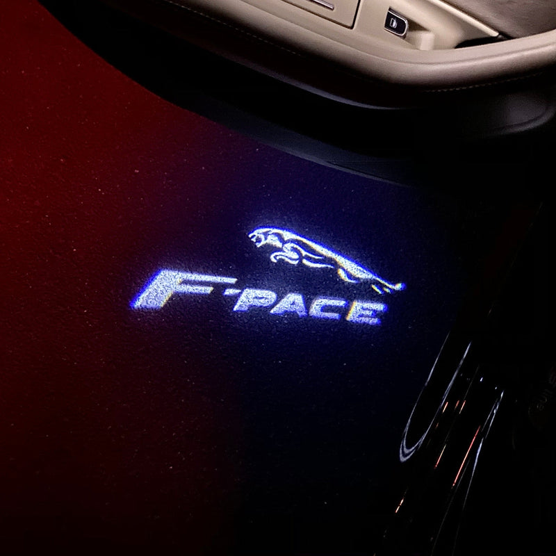 JAGUAR F PACE LOGO PROJECROTR LIGHTS Nr.112 (Menge 1 = 1 Satz/2 Türleuchten)