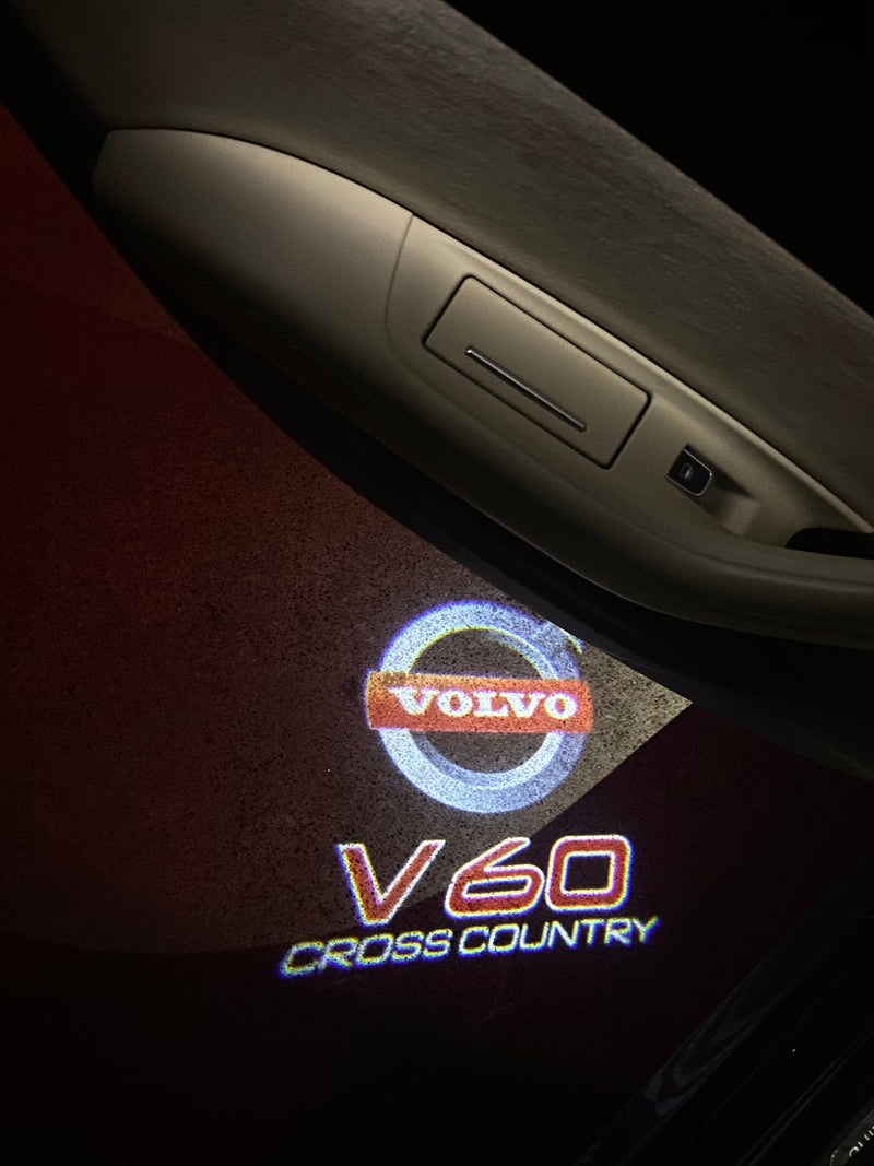 Volvo V60 LOGO PROJECROTR LIGHTS Nr.09 (Menge 1 = 2 Logofolie / 2 Türleuchten) 