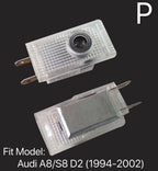 AUDI QUATTRO LOGO PROJECTOT LIGHTS Nr.83  (quantity 1 = 2 Logo Films /2 door lights）