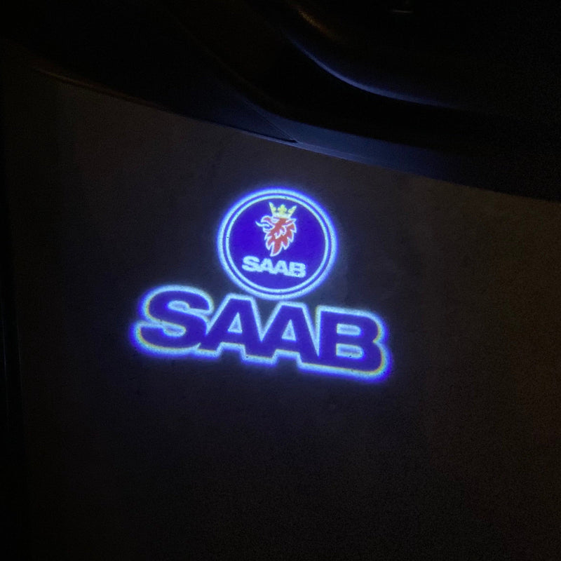 SAAB Original LOGO PROJECROTR LIGHTS Nr.2519 (quantità 1 = 1 set/2 luci porta)