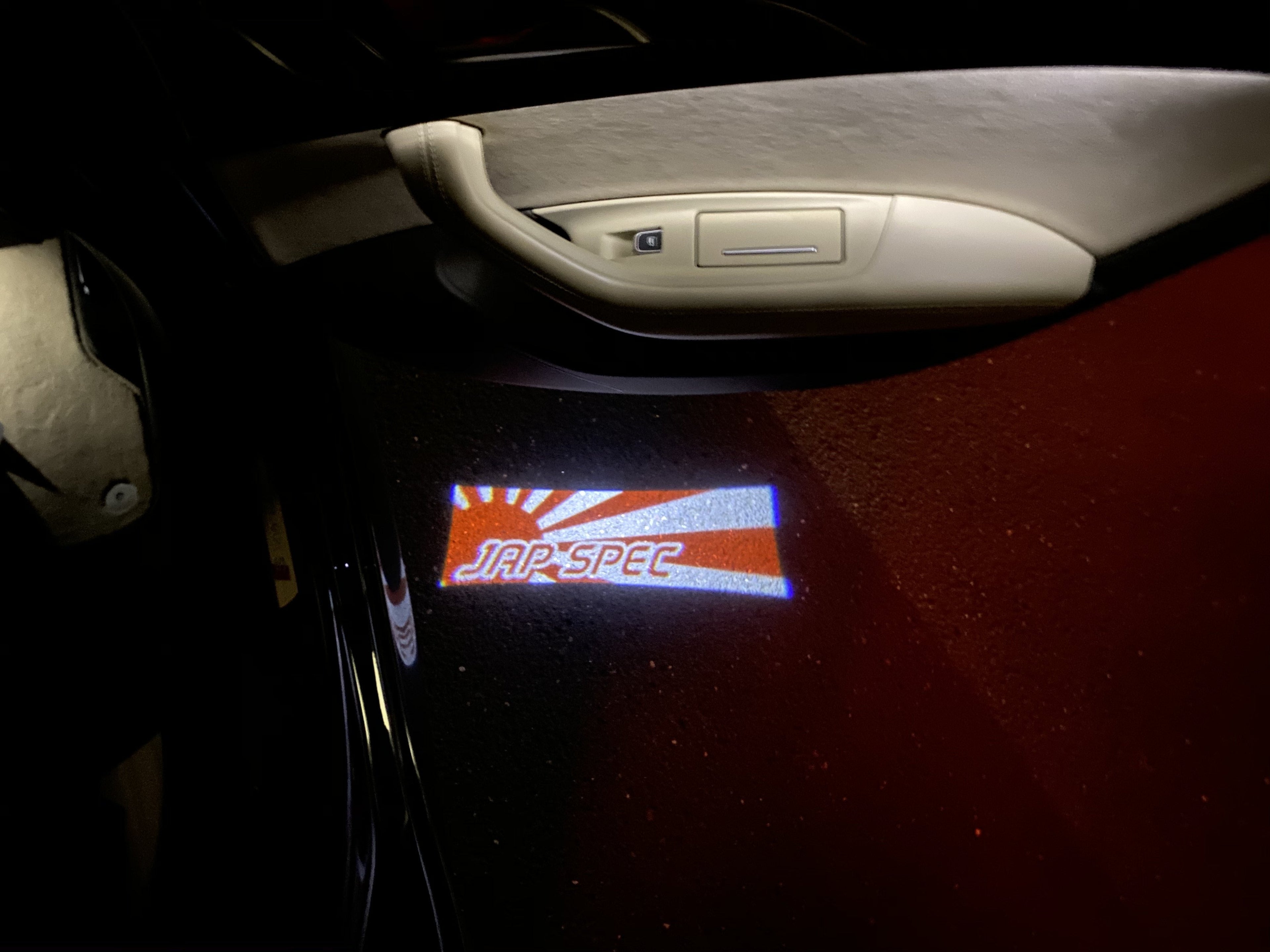 JDM LOGO PROJECTOT LIGHTS Nr.13 (quantity 1 = 1 sets/2 door lights)