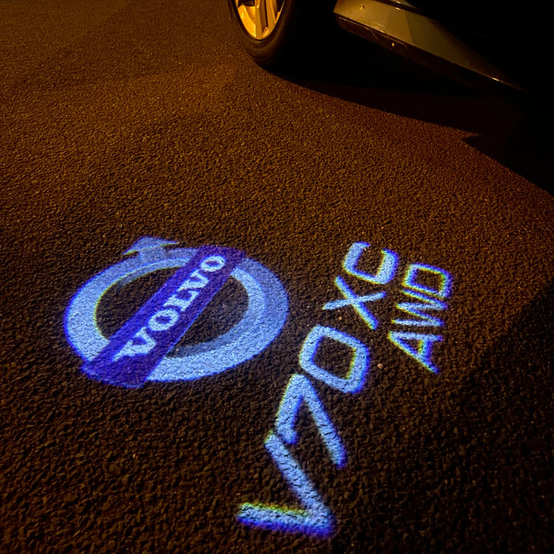 Volvo V 70 LOGO PROJECROTR LIGHTS Nr.04 (Menge 1 = 2 Logofolie / 2 Türleuchten) 